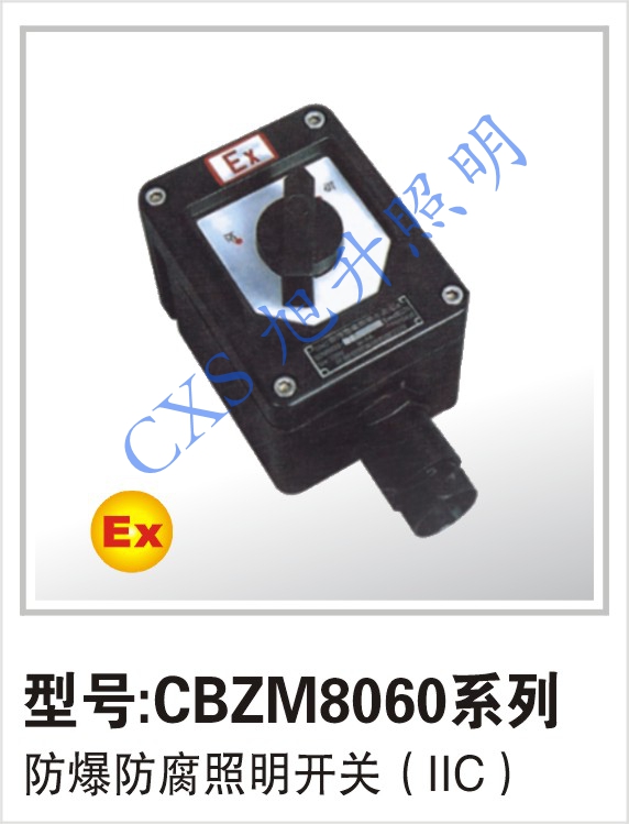  四川地区代理 CBZM8060系列防爆防腐照明开关(ⅡC)
