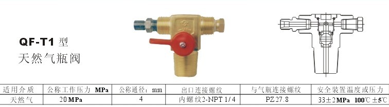 天然气瓶阀|型号、规格及参数|上海厂家首龙系列产品