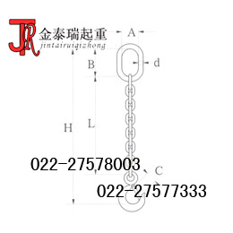 单脚链条成套索具 各种吊索具金泰瑞报价